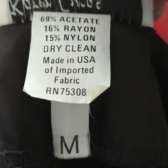 Vintage Karen Lucas for Niki velvet black open front jacket blazer cover  Sz M - Picture 6 of 6